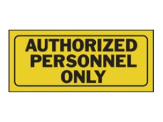 Authorized Personnel Only