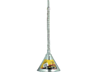 Galvanized Screened Funnel with Flexible Hose