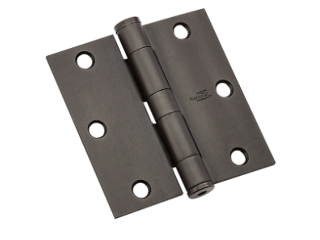 Square Corner Bronze Hinge, 3 1/2 In