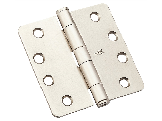 Broad Hinges 1 x 1 (4) V1802 Polished Solid Brass