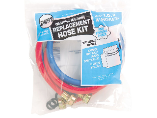 Color Coded Washing Machine Inlet Hose Set, 4 Ft