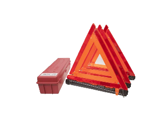 Highway Warning Triangles Kit with Case, 17 In