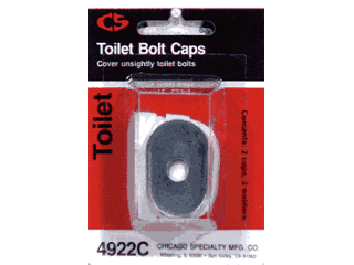 Plastic Oval Toilet Bolt Caps, White