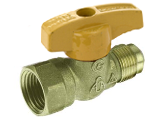 Water Heater Gas Ball Valve, 1/2 In FL x 1/2 In FPT