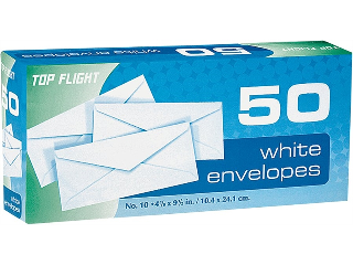 White Envelopes, 50 Ct