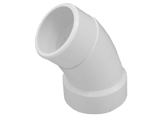 PVC-DWV 45 Degree Combination Slip Elbow (Sizes)