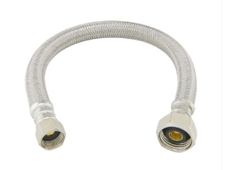 Braided Faucet Supply Line, 3/8 In FL x 1/2 In FPT (Lengths)