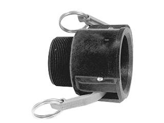 Poly Hose Coupler Female Cam & Groove x MPT, 2 In