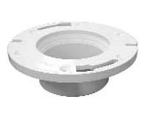 PVC Closet Floor Longneck Flange, 4 In Neck