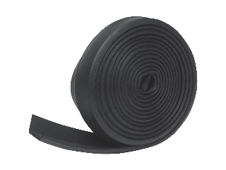 Black Rubber Weatherstrip Garage Door Seal, 2-1/4 In x 16 Ft