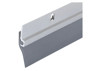 Aluminum and Vinyl Standard Screw-on Silver Door Sweep