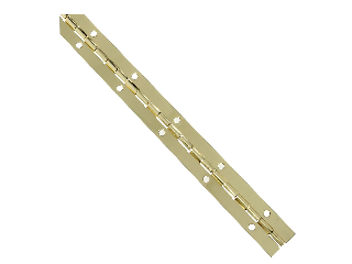 Piano Continuous Hinge 1-1/16 Bright Brass (Lengths)