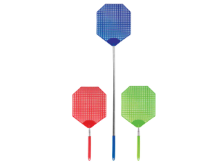 Extendable Jumbo Fly Swatter, Assorted Colors