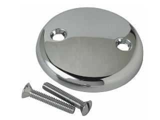 Bathtub Drain Overflow Face Plate, 2-Hole