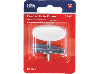 Do It White Metal Faucet Hole Cover, 1-3/4 In Od