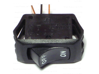 On-Off Black Rocker Switch, SPST