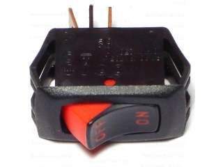 SPST On-Off Rocker Switch, Red