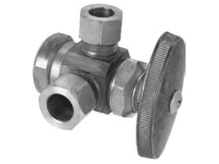 Multi Turn Dual Outlet Water Supply Valve, Comp x Comp x FPT (Sizes)