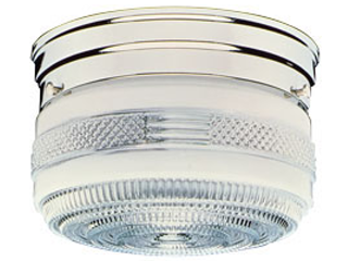 Round 2 Bulb Ceiling Fixture, 8 In