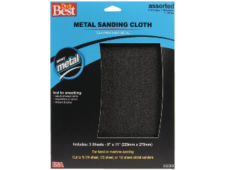 Emery Cloth Assorted Grit 9 In x 11 In, 3 Pk