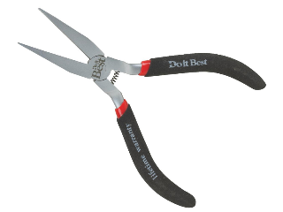 Flat Nose Pliers, 4 In