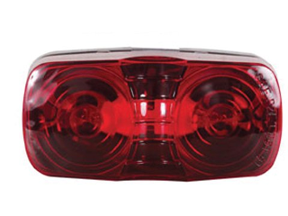 Low Profile Reflective Clearance Light Red