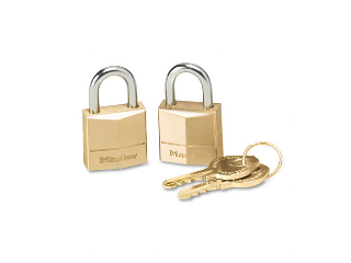 Padlock #120T Brass 2" Wide 7/16 Shackle (2 Locks)