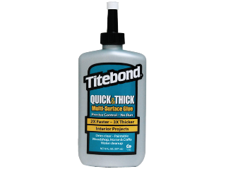 Titebond Quick & Thick Multi-Surface Wood Glue, 8 Oz