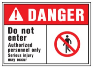 Sign OSHA Danger 10 x 14 Poly: Do Not Enter ...