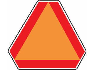 Reflecting Warning Triangle: Slow Moving Vehicle