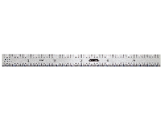 Industrial Flexible Steel Straight Edge Ruler, 6 In