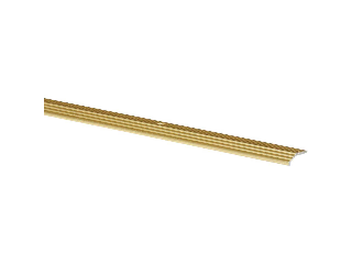 Satin Gold Aluminum Carpet Trim, 1 In x 3 In