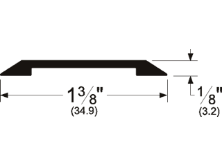 Seam Binding 1-3/8 x 36 Anodized Aluminum