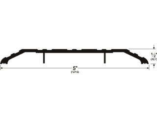 Saddle Threshold 1/2 x 5 x 72 Aluminum