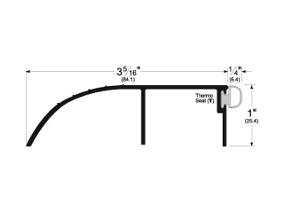 Bumper Threshold 36" Mill Alum