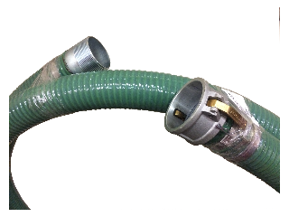 PVC Suction Hose with Cam, 3 In x 20 Ft