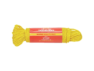 Twisted Poly Rope 1/4 In x 100 Ft Yellow