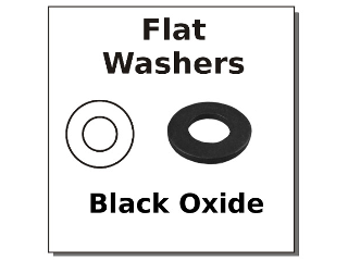 Flat Washers Black Oxide (Sizes)