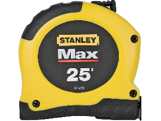 Stanley Max Measuring Tape, 1-1/8 x 25 Ft