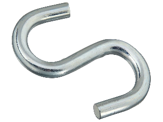 Open S Hook 3 In Zinc Plated 1 Pack