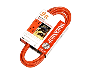 Workshop Power Block Extension Cord 16/3, 9 Ft