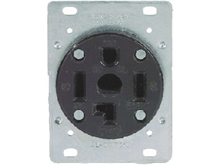 Flush Mount Dryer Receptacle, 30 Amp **