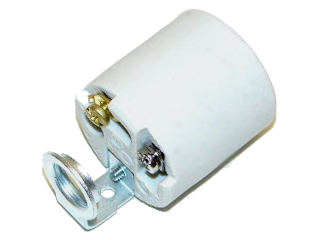 Medium Base Porcelain Socket Lamp, C-1 Up Bracket