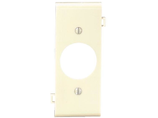 Sectional Single Outlet Center Plate, Ivory