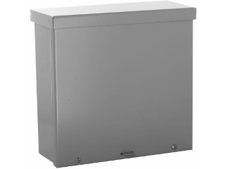 Weatherproof NEMA 3R Screw Cover Box, 10 In x 10 In x 4 In