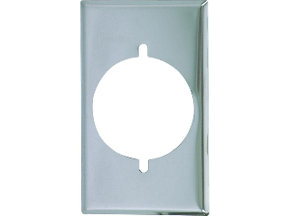 Chrome Single Outlet Plate, 1 Gang