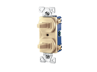 Residential Double Quiet Switch, Ivory