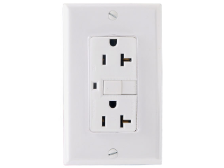 GFCI Duplex Receptacle, 20 amp  White