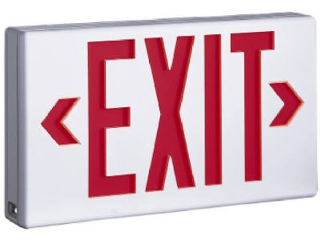 LED Exit Sign With Battery Back Up