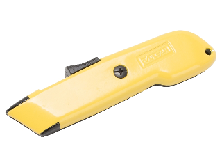 Self Retracting Utility Knife, Yellow